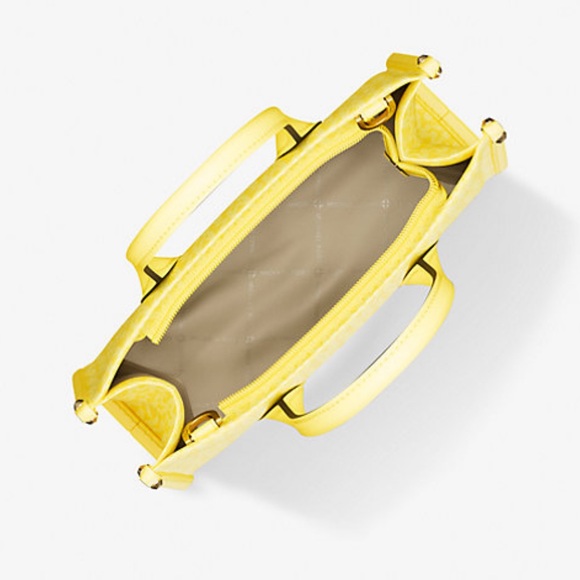 Michael Kors Mirella Yellow Satchel with Detachable Strap NEW🌼🌼 - Picture 5 of 8